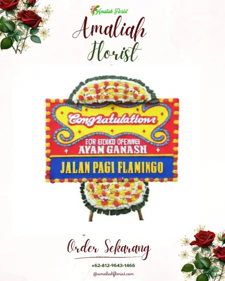 Sewa Papan Bunga Meral